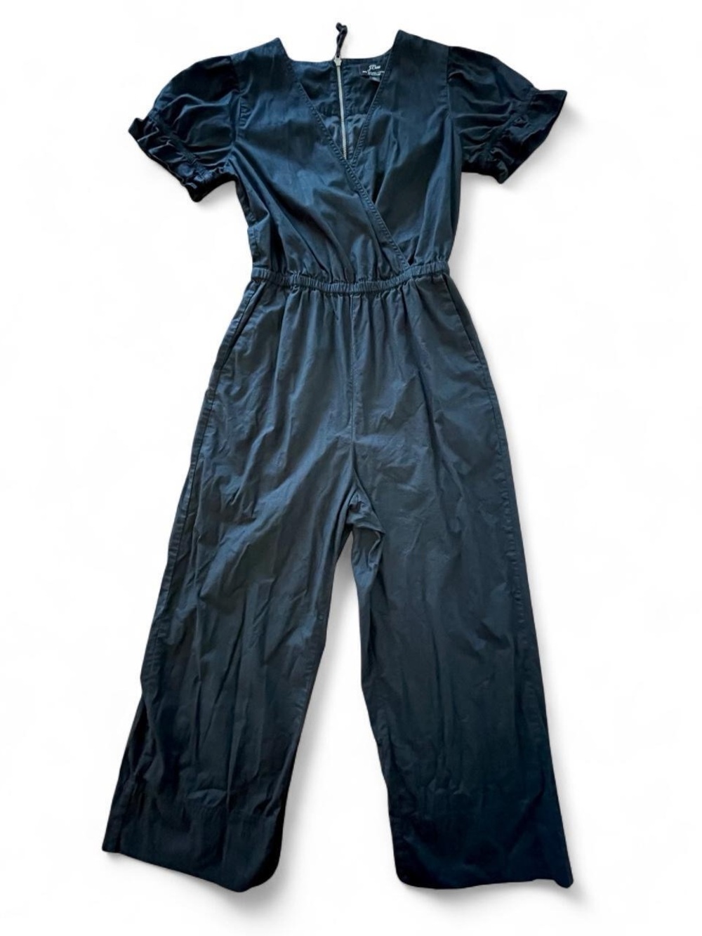 J.Crew Black Cotton Jumpsuit
